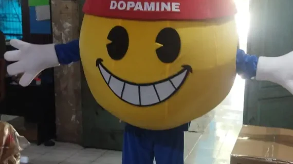 Kostum Maskot Custom Parselo untuk Promosi Brand